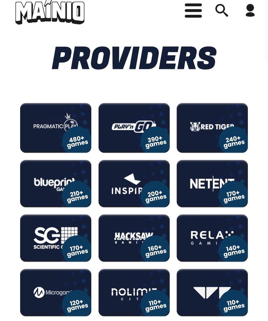 Mainio game providers