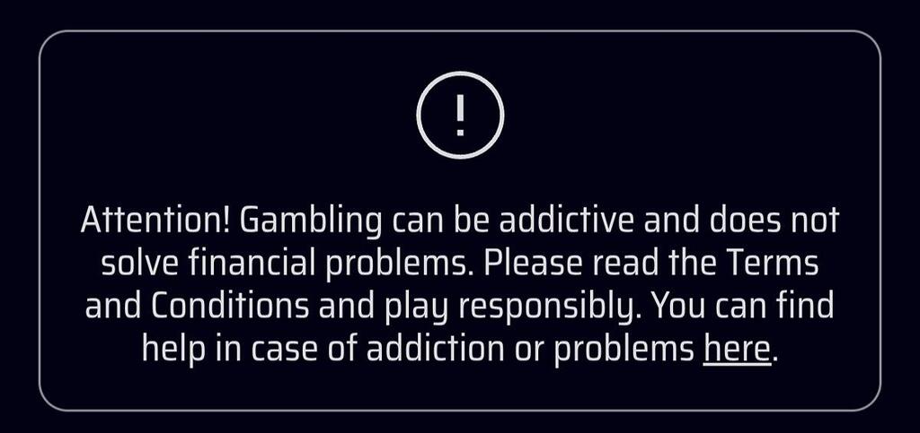  gambling disclaimer