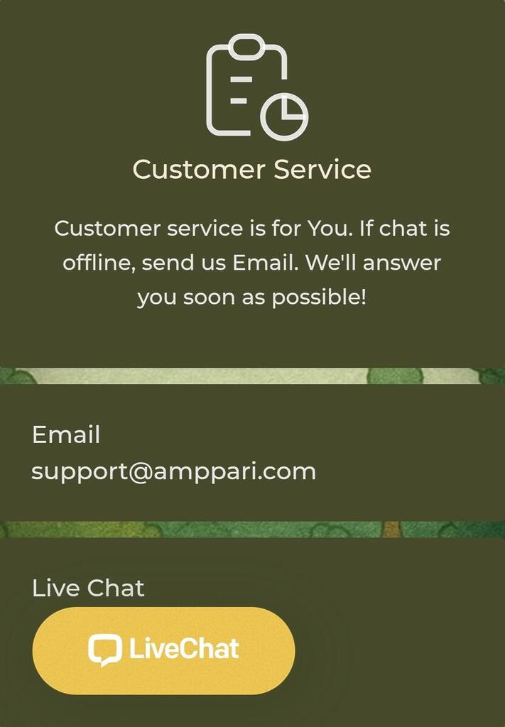 Amppari customer support