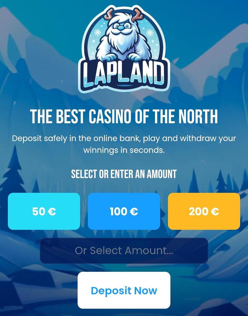 Lapland Casino deposit window