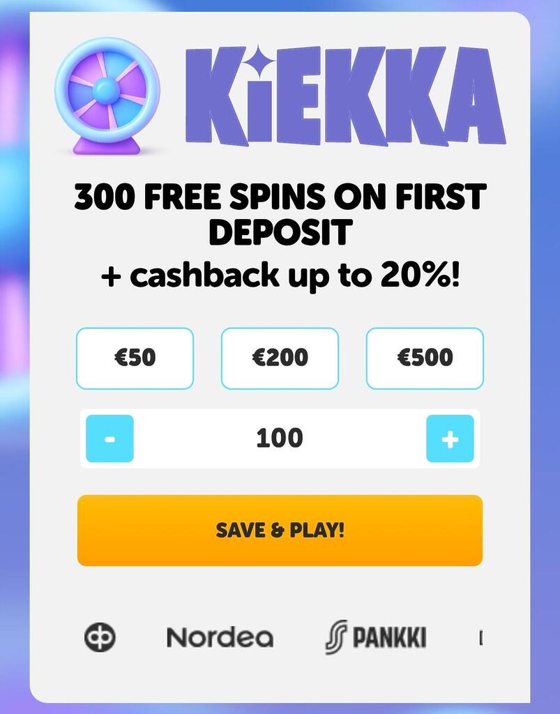 Kiekka landing page