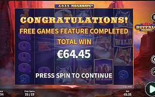 Buffalo King Megaways – Unibet (64.4 EUR / 0.20 bet) | Miguelson