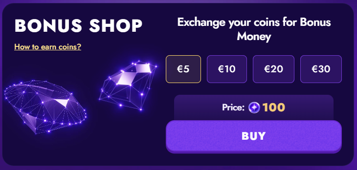 Bonus Shop Polestar Casino