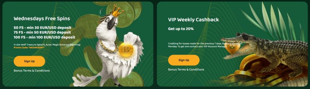 General bonus offers at 50 Crowns Casino