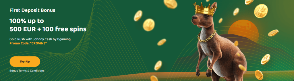 50 Crowns Casino Welcome Bonus 100% up to 500€ + 100 Free Spins