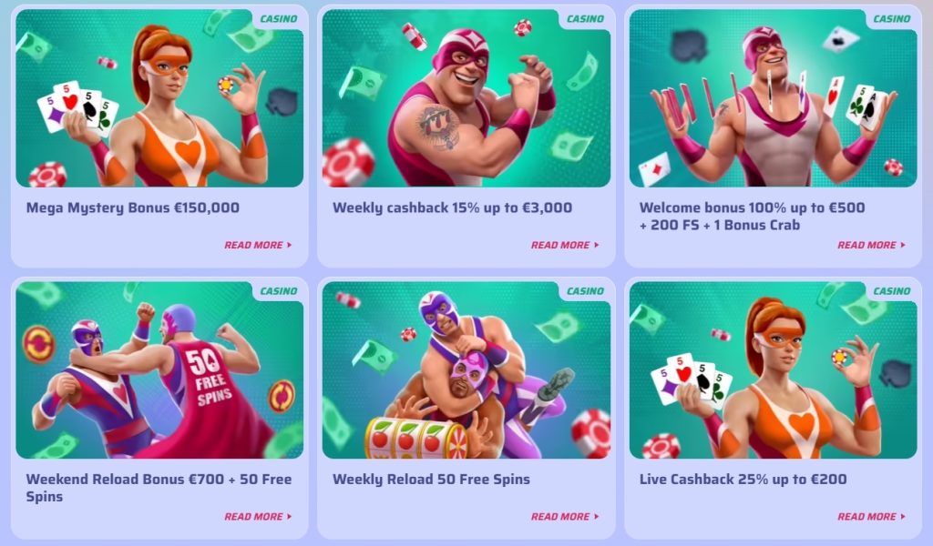 General bonuses at Spinrollz
