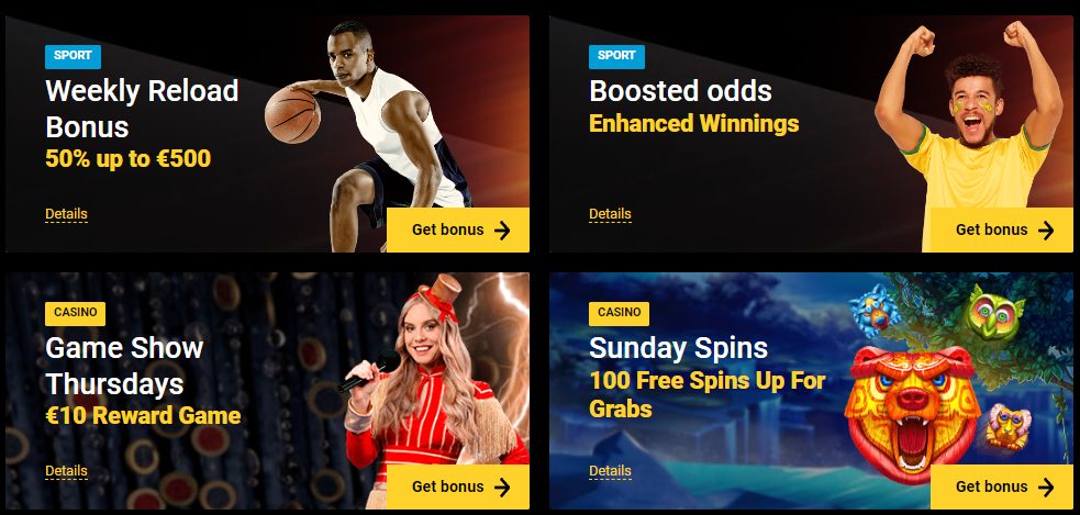 General bonus offers at Zet Casino
