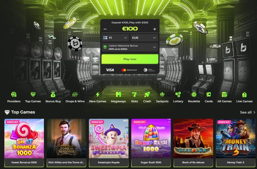 Games and slots at Betovo Casino