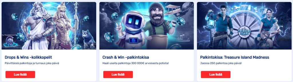 Yleiset bonustarjoukset ja kampanjat Budsino Kasinolla
