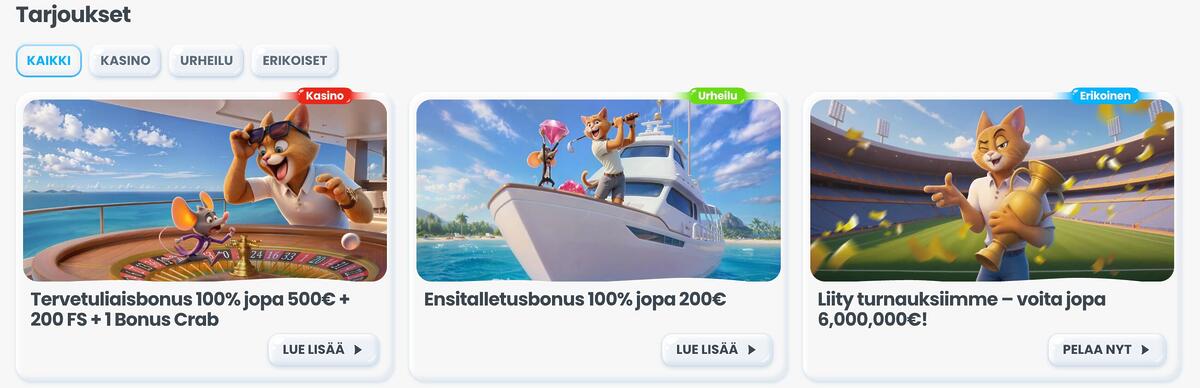 cazimbo casino kasino tarjoukset bonukset