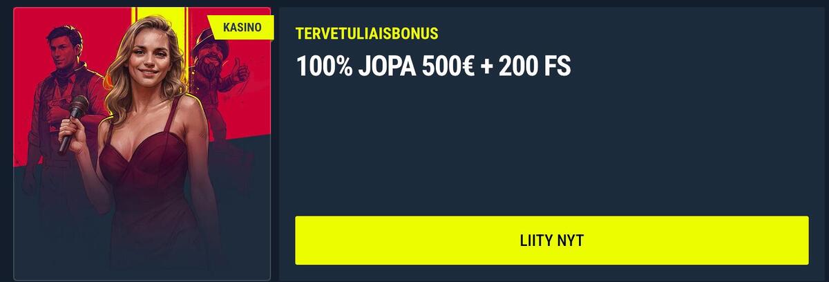 rabona casino kasino tervetuliaisbonus