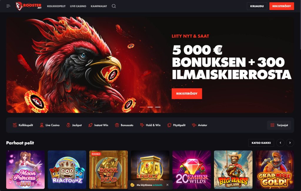Rooster.bet etusivu