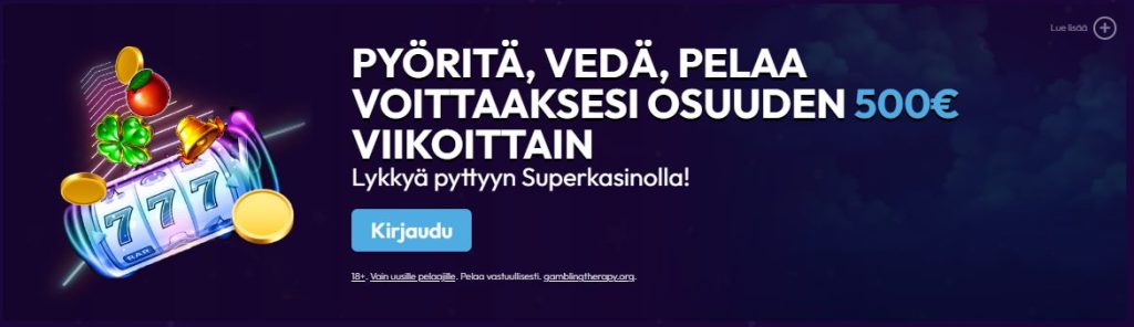 Yleiset bonustarjoukset ja kampanjat Super Kasinolla