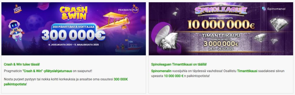 Yleiset bonustarjoukset ja kampanjat Wiki Luck Kasinolla