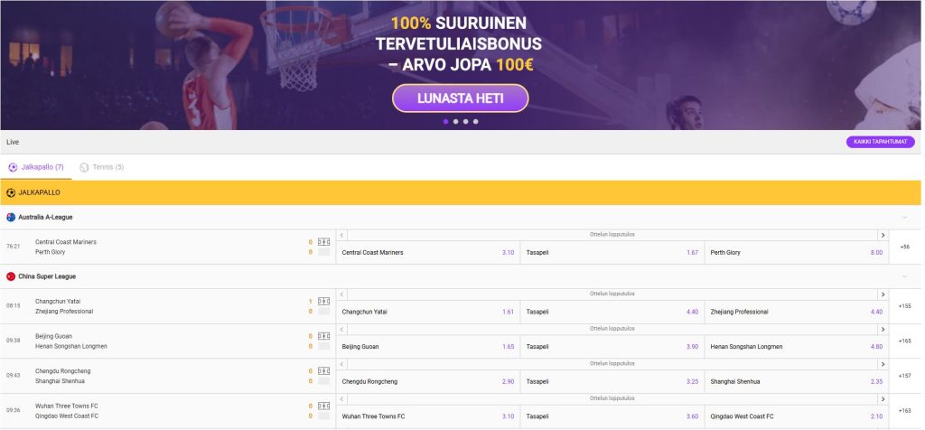 Wiki Luck - Urheiluvedonlyönnin tervetuliaisbonus