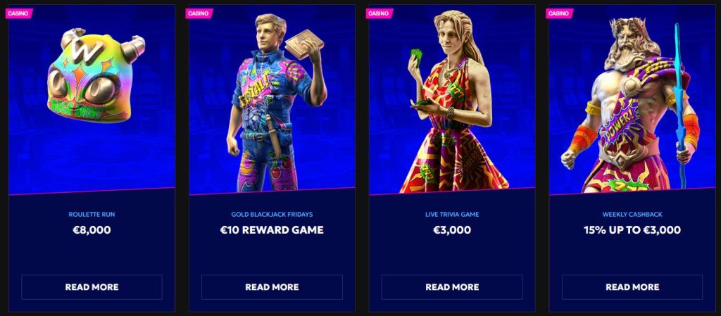 General Bonuses at RTBet Casino