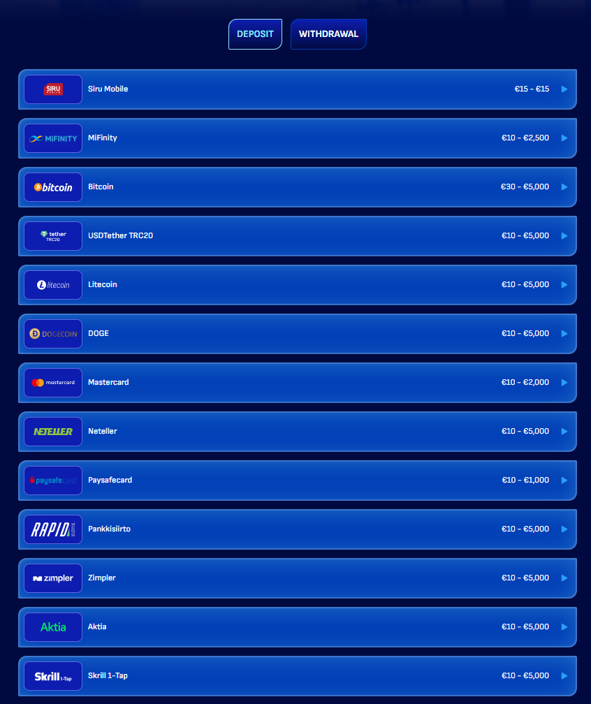 Deposits and Withdrawals at Wonaco