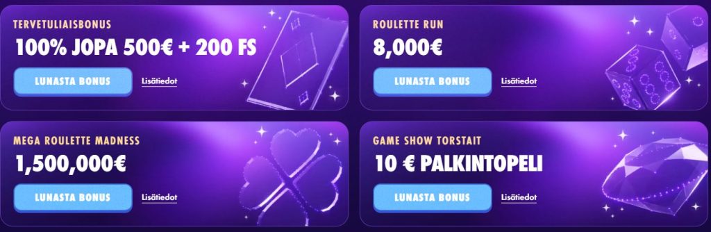 Yleiset Bonukset Polestar Kasinolla