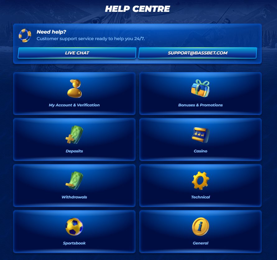 BassBet Customer Support