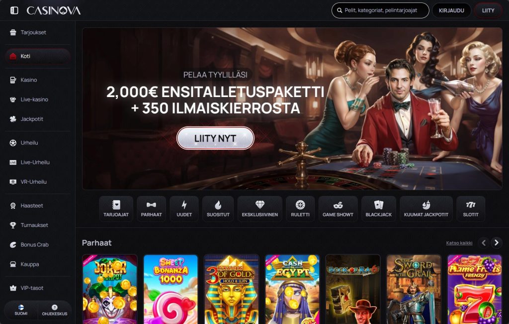 Ensisilmäys Casinova Kasinolle