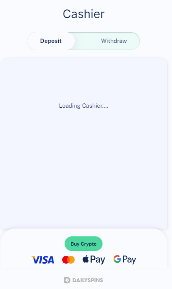 Daily Deposit window