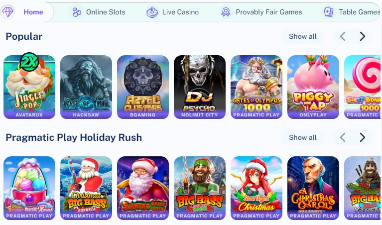 Games and Slots