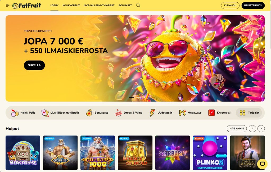 Ensivaikutelmat Fatfruit Kasinosta