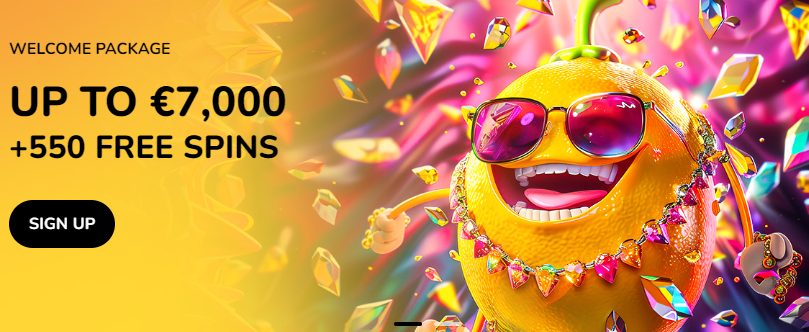 fat fruit welcome bonus package up to 7000€with 550 free spins