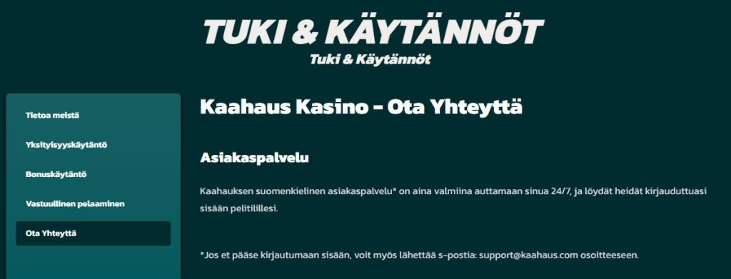 Kaahaus Asiakastuki