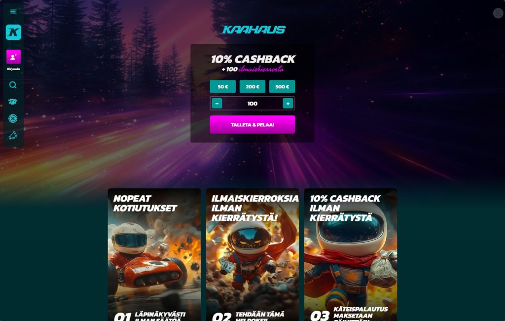 Kaahaus Casino Home Page