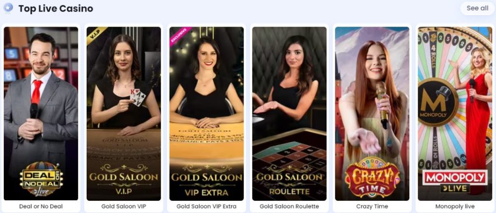 Casino Lab Live casino games