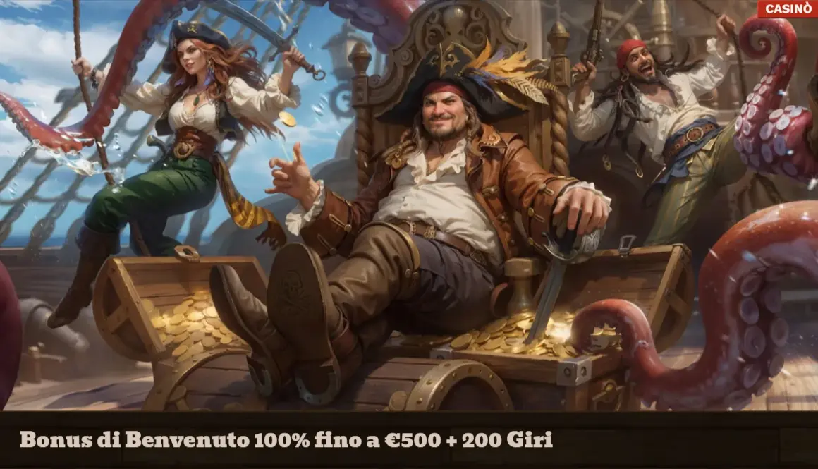 Bonus Benvenuto Casinò: 500€ + 200 Free Spins