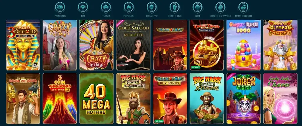 Slot e giochi su Slotuna Casino