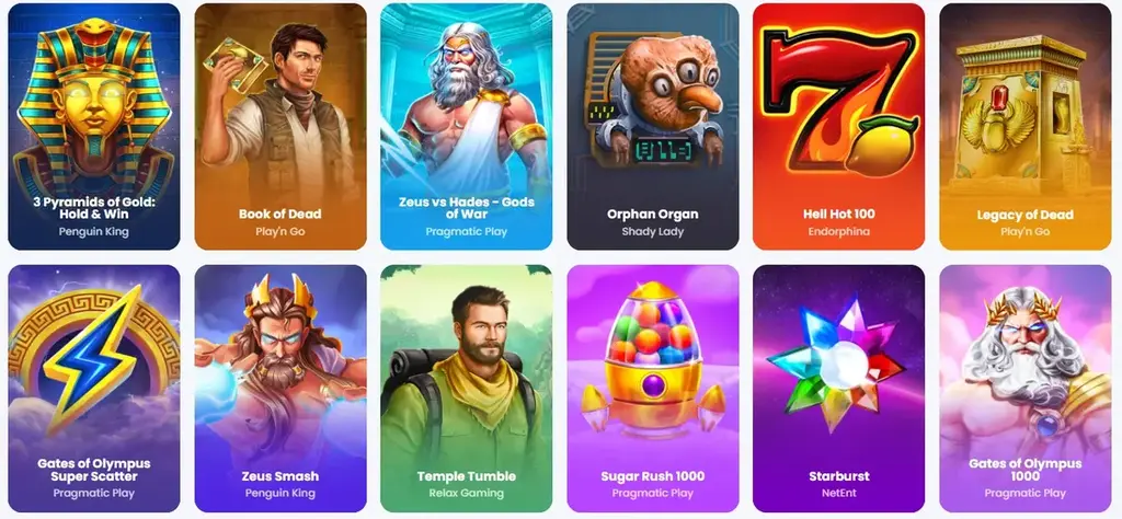 Slot e giochi su Winnerz Casino