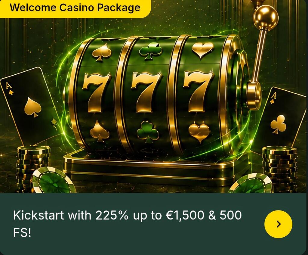 Welcome bonus casino banner