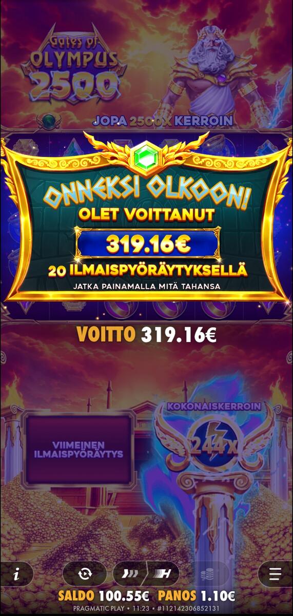 Gates of Olympus – Noppa (319.1 EUR / 0.20 bet) | Unbea10