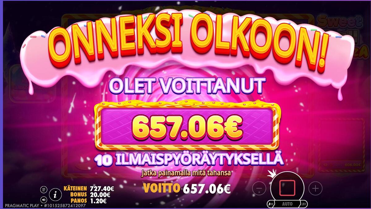 sweet bonanza – Unibet (657 EUR / 0.40 bet) | Ihalaiska