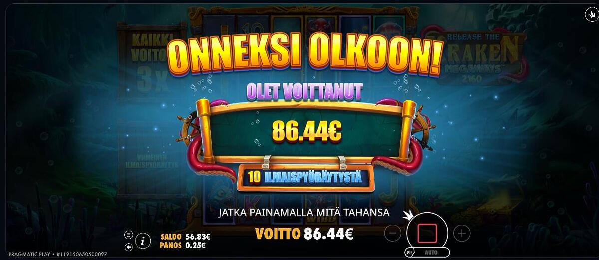 release the kraken megaways – JackBurst (86.4 EUR / 0.2 bet) | Miguelson