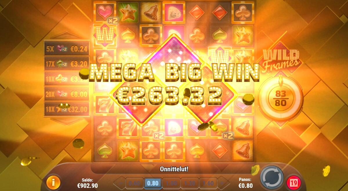 Wild Frames – Wonaco (263.3 EUR / 0.8 bet) | Jullikka