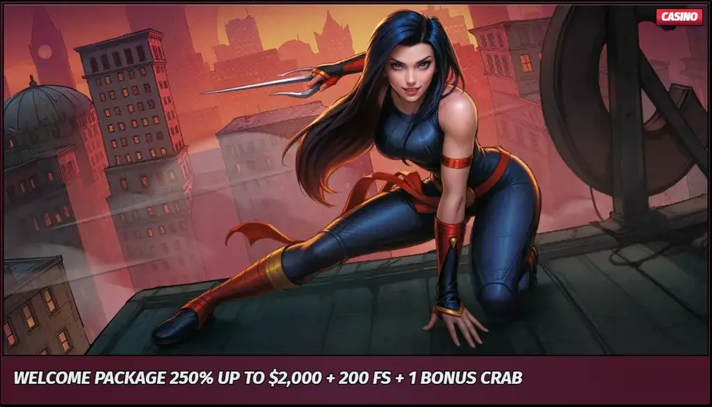 Allyspin Casino Welcome Package 250 up to 2,000 + 200 Free Spins + 1 Bonus Crab