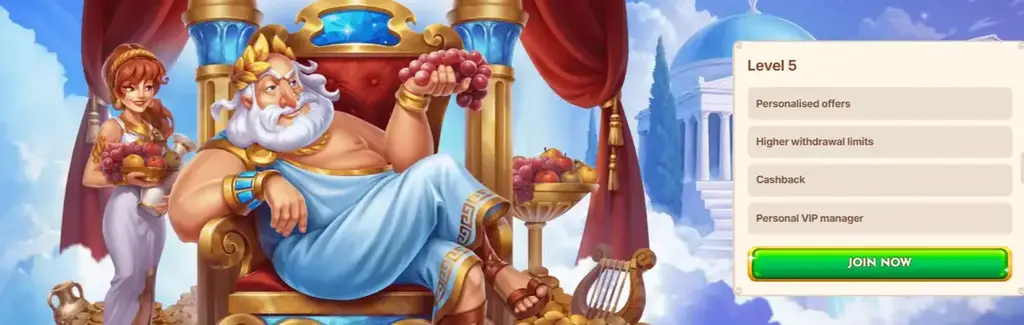 Bethall Casino VIP program page showing level benefits and rewards