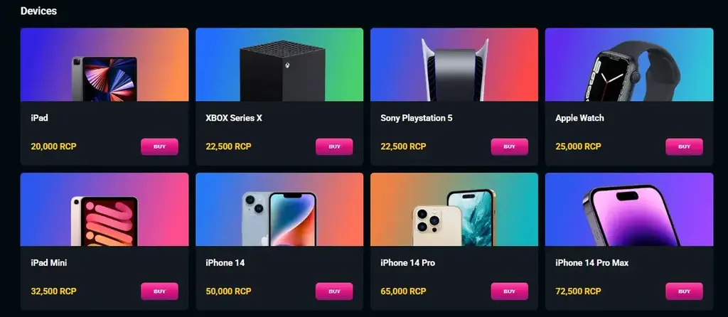 Bonus Store at Spinsup casino where to purchase iPad, xbox, playstation, apple watch, ipad mini, iphone 14, 14 pro, 14 pro max and Mackbook pro