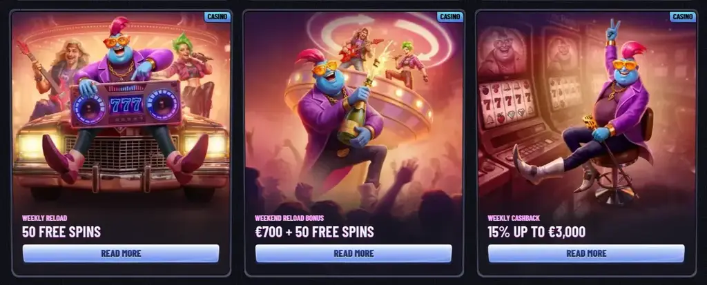 Mr Pacho Casino weekly reload bonus free spins cashback promotions