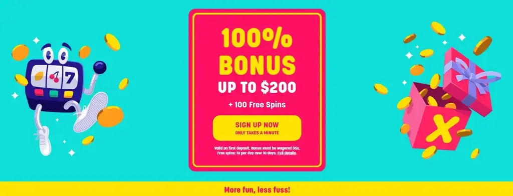 Caxino 100 % match deposit bonus up to $200