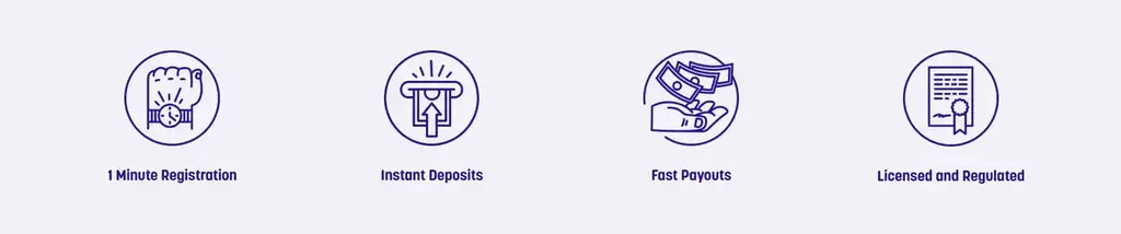 Caxino Casino 1 minute registration, fast payout, instant deposits, licensed and regulated