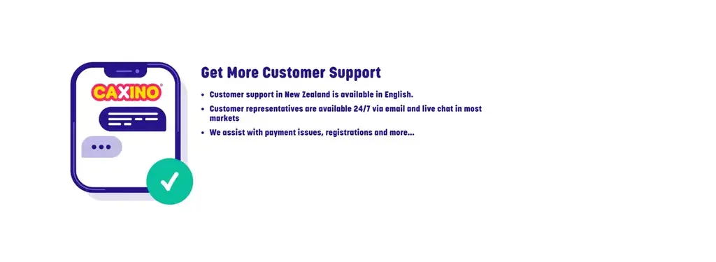 Customer support at Caxino Casino