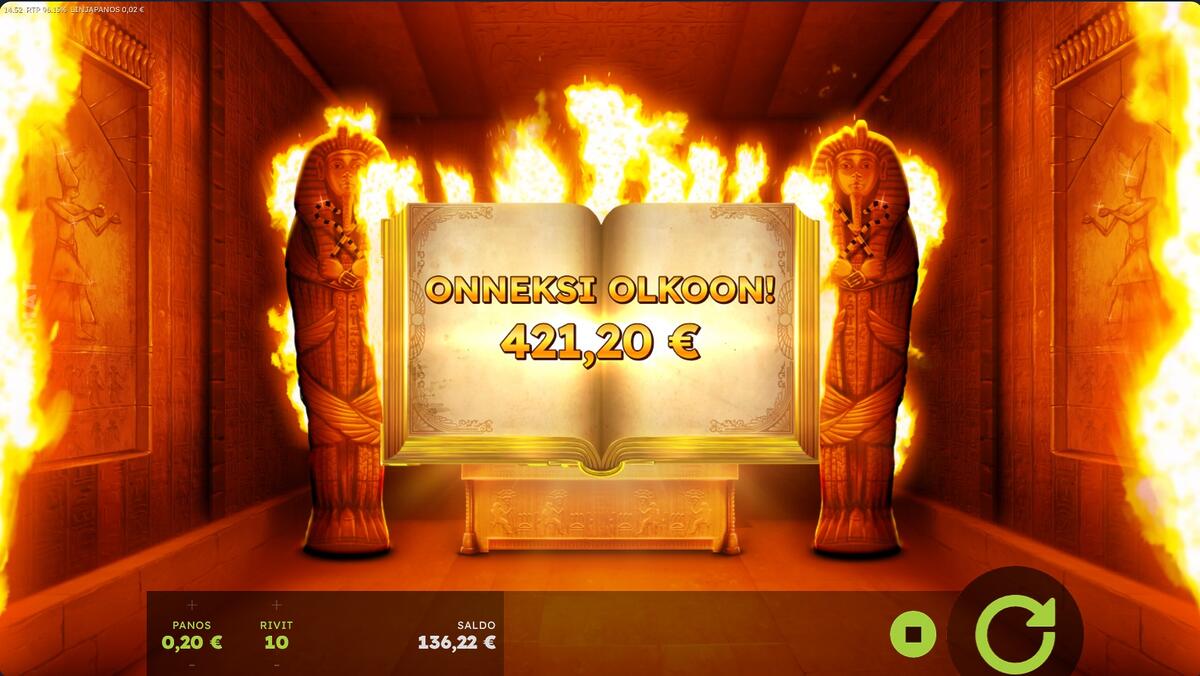 Ramses Book – Winz (421.20 EUR / 0.20 bet) | Solbero
