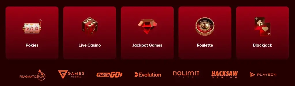Pokies, live casino, and jackpot games at Flamez Casino with top providers like Pragmatic Play and Evolution.