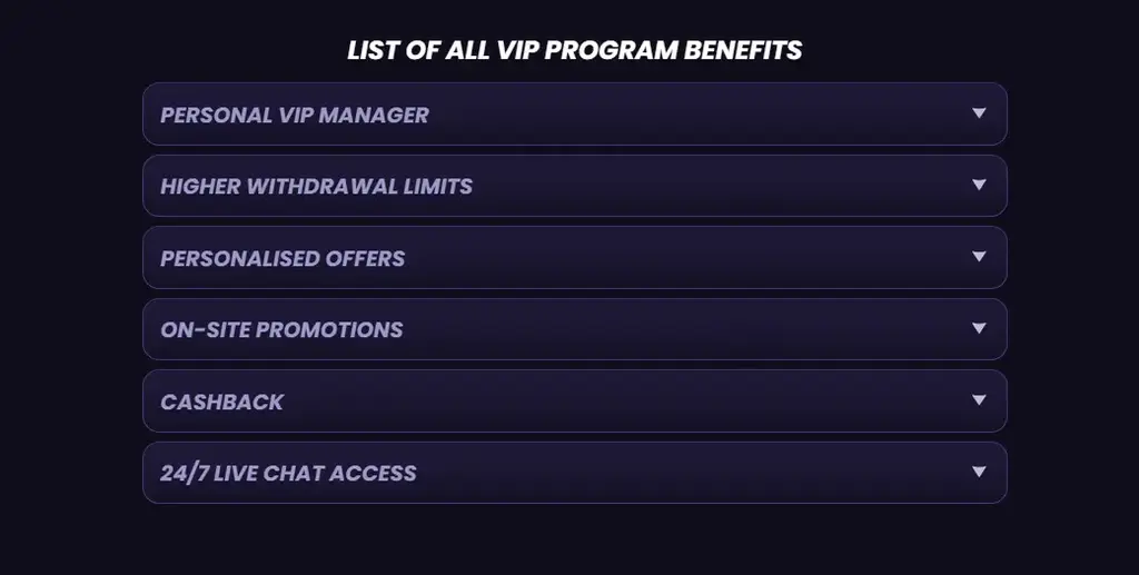 Funbet Casino List of VIP Progam Benefits New Zealand