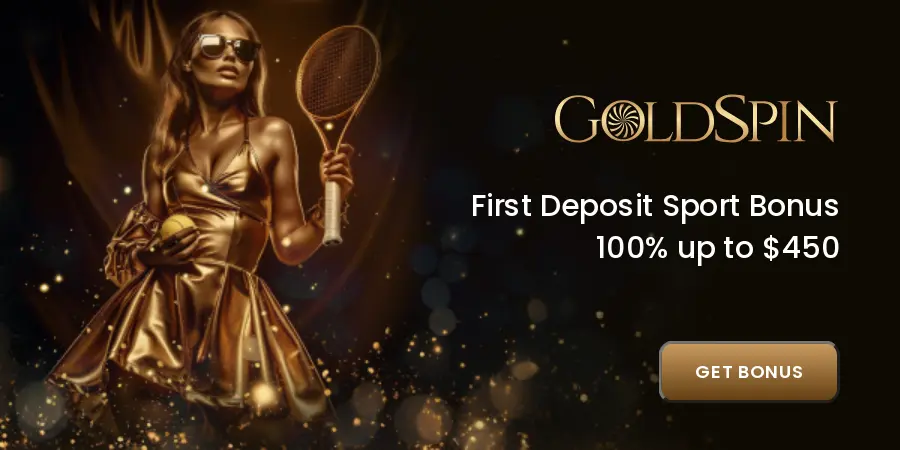 Goldspin welcome offer: 100% match bonus up to NZ$450 for sports bets